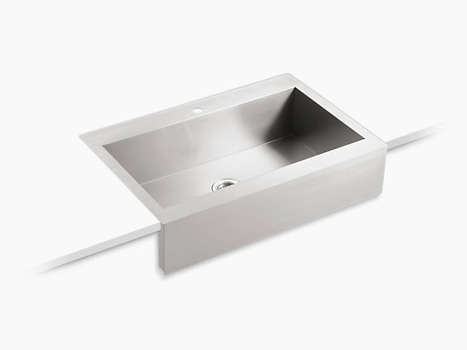 K 3942 1 Vault A Front Top Mount, Stainless Farmhouse Sink 36